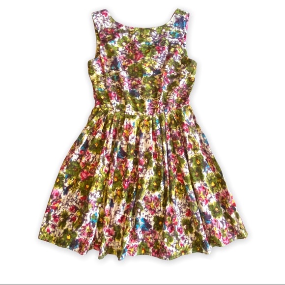 Bar III | 💎 Abstract Floral Fit and Flare Mini Dress. - Picture 3 of 12